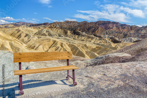 Amazing Zabriskie point in the Death Valley National park, California, Usa