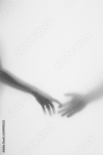 Holding hands join each other with love. Alliance and help symbol.