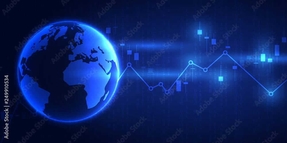 Stock market data.Abstract background with graph chart finance. Stock market and exchange. Business concept. Vector illustration Stock market data.Abstract background with graph chart finance. Stock market and exchange. Business concept. Vector illustration