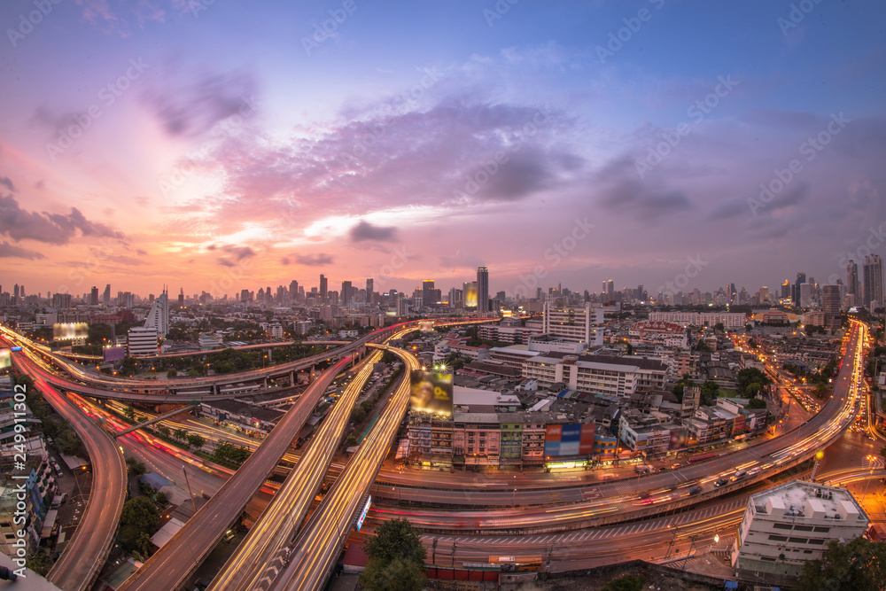 Bangkok City  Expressway at TwiLight
