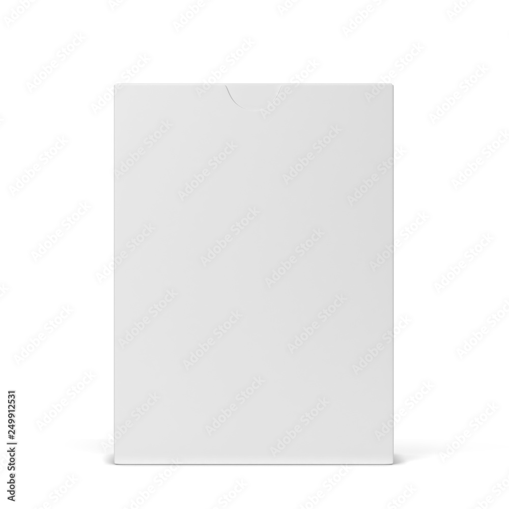 Blank box for playing cards mockup Blank box for playing cards mockup