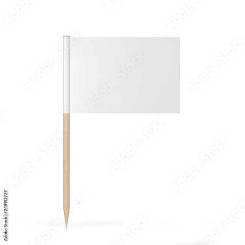 Blank toothpick flag photo