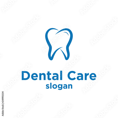 dental logo icon design template vector