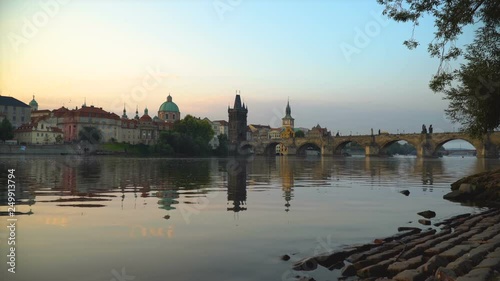 Sunny morning on Vltava
