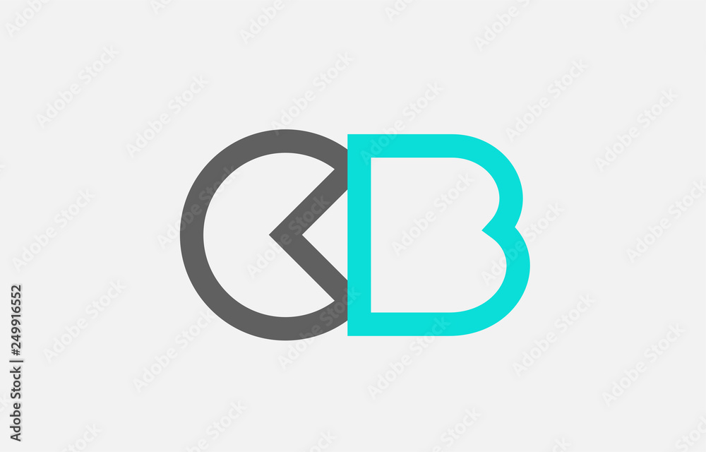 blue grey alphabet letter cb c b combination for logo icon design blue grey alphabet letter cb c b combination for logo icon design
