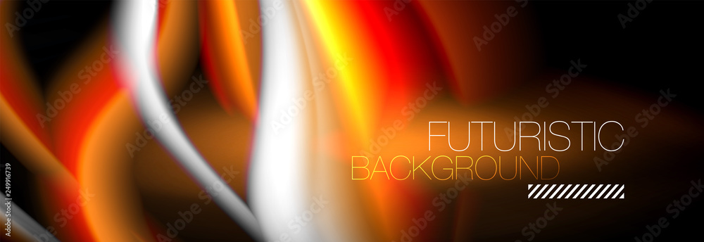 Fluid color neon wave lines background, neon liquid color futuristic paint template Fluid color neon wave lines background, neon liquid color futuristic paint template