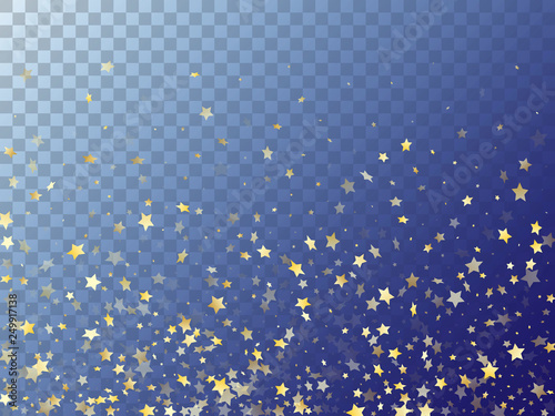 Star shining gold gradient sparkles on transparent background.