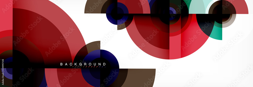 Round circles and triangles abstract background Round circles and triangles abstract background