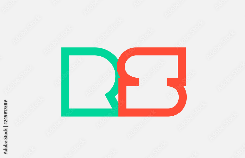 orange green alphabet letter logo combination rs r s design orange green alphabet letter logo combination rs r s design
