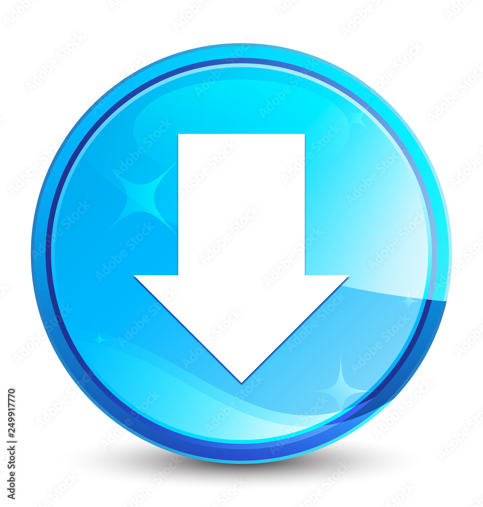Download arrow icon splash natural blue round button Download arrow icon splash natural blue round button