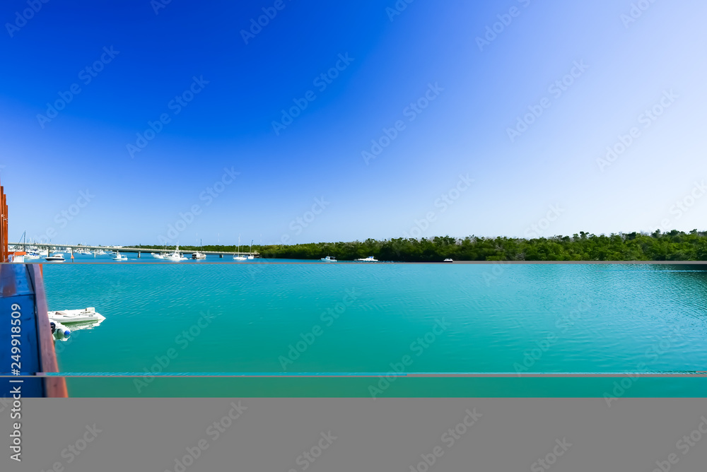 Marathon Key in Florida, over looking the channel Marathon Key in Florida, over looking the channel