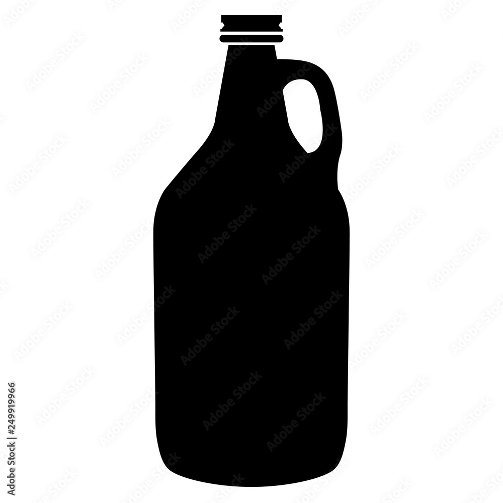 Beer Growler Bottle Container Vector Illustration Icon Symbol Graphic