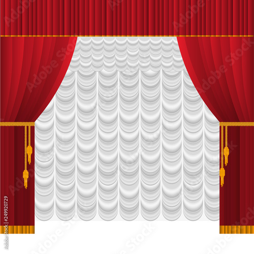 curtain on stage
