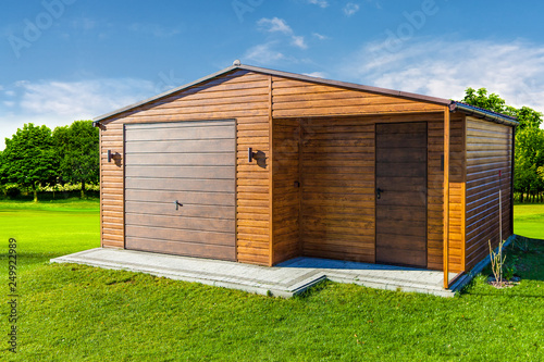 Garage concept on the countryside