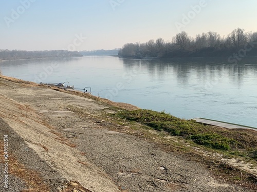 Riverside in Cremona, Italy