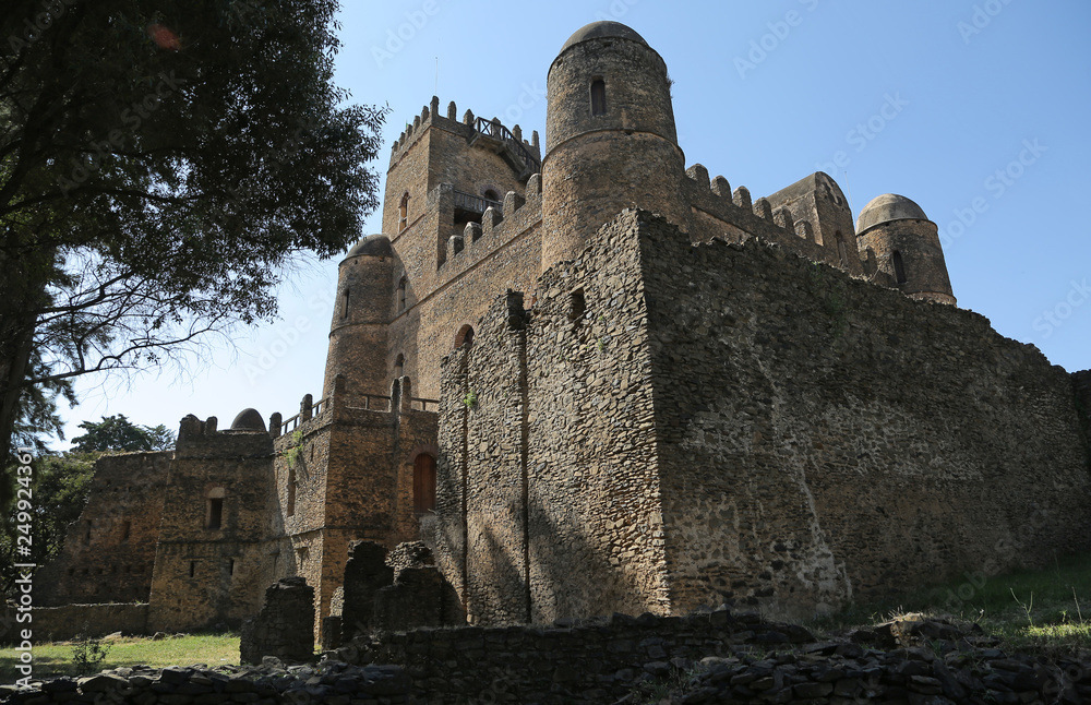 Castillo de Fasilides Alem Seghed, Ciudadela de Fasil Ghebi, Gondar, Etiopía