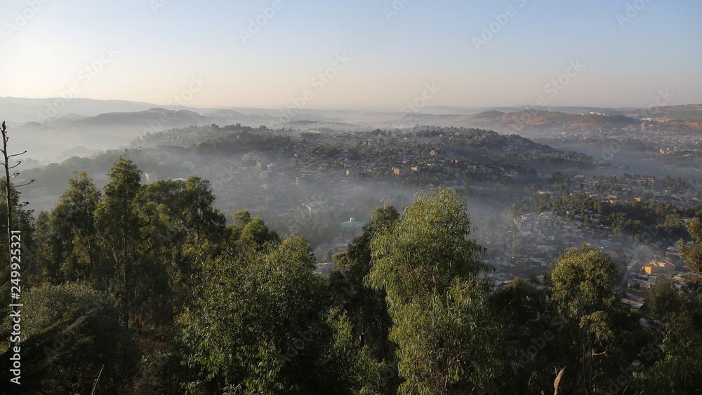 Vista de Gondar, Etiopía