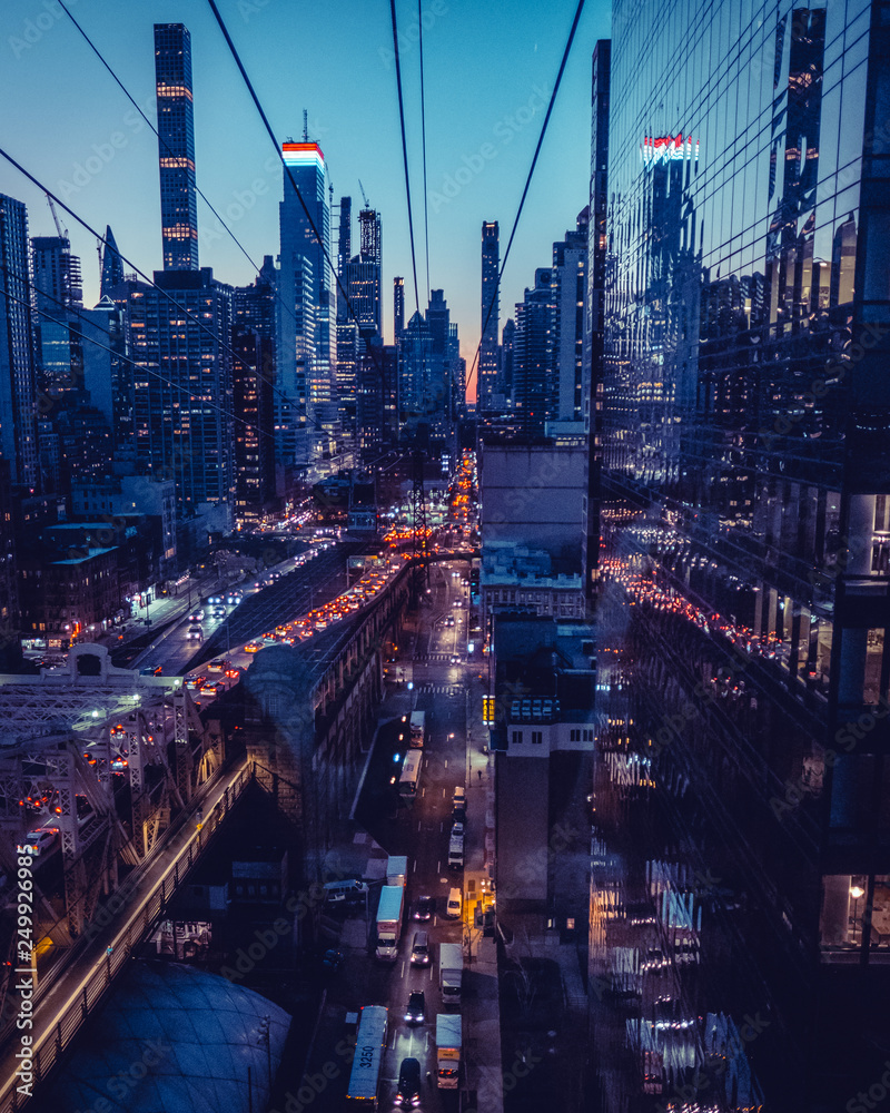 Fototapeta premium New York Winter Nights