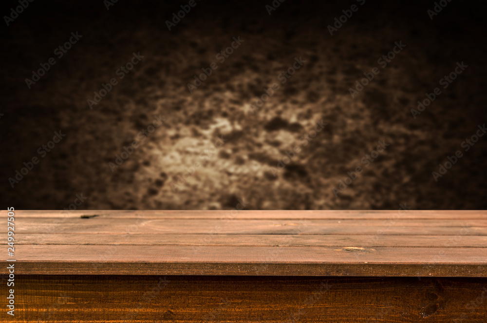 Empty wooden table background Empty wooden table background