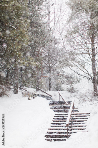 winter staircase