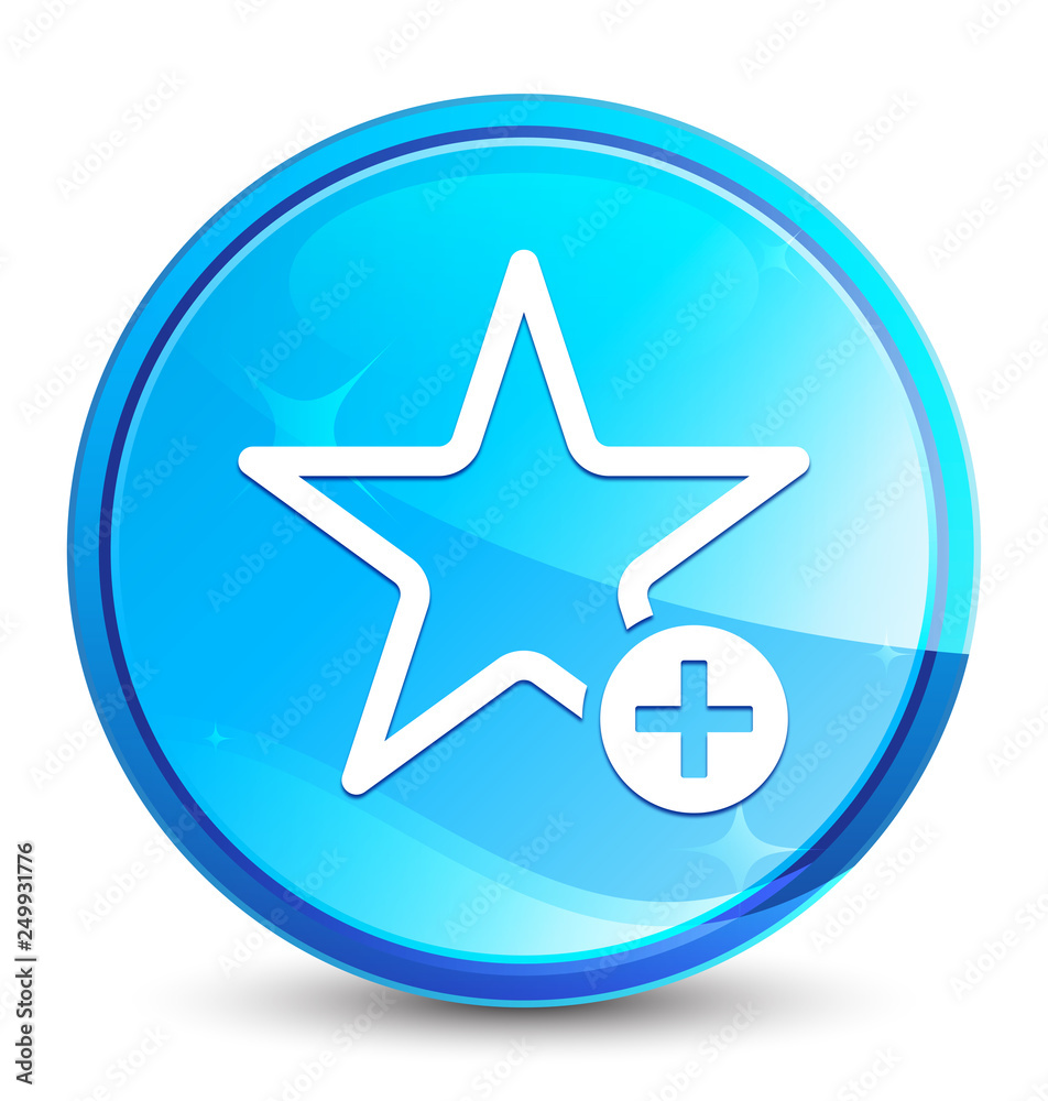 Add to favorite icon splash natural blue round button Add to favorite icon splash natural blue round button