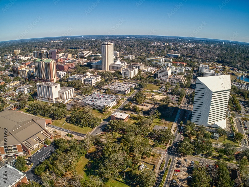 Aerial View of Tallahassee, the Capitol of the State of Florida