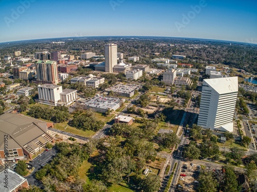 Aerial View of Tallahassee  the Capitol of the State of Florida