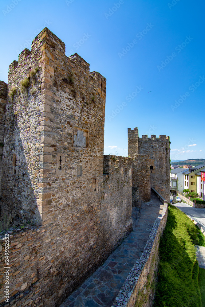 Obraz premium Templarium castle, Ponferrada, Santiago Road, Spain