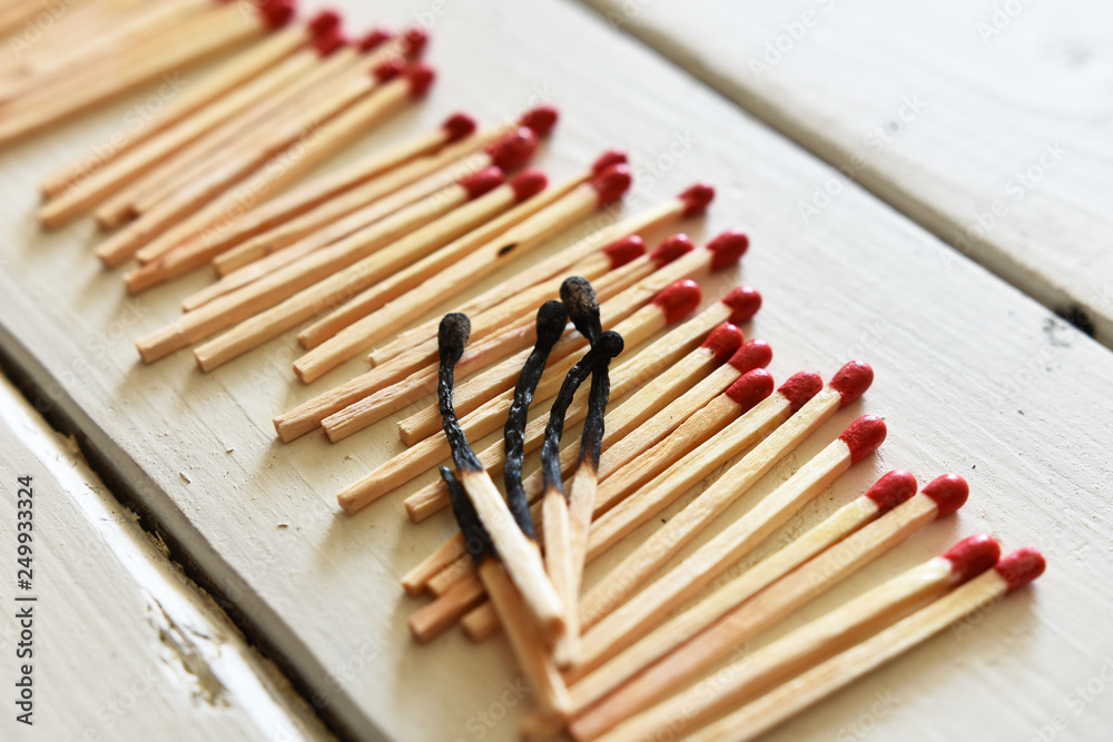 Wooden Matches Closeup Wooden Matches Closeup