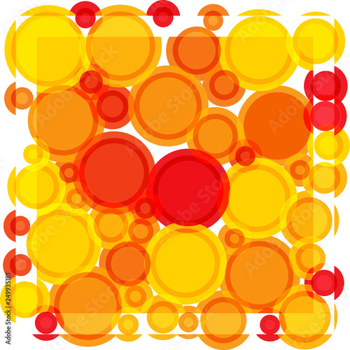 Hot circle pattern background