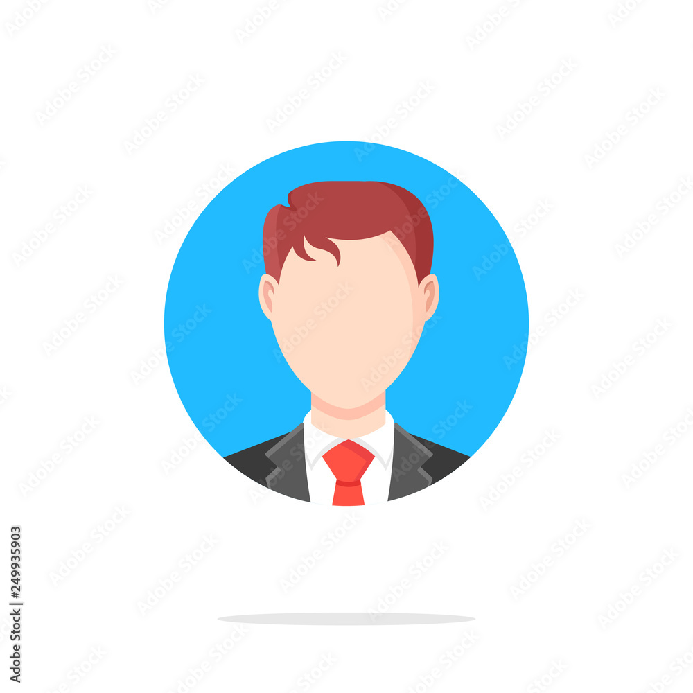 Man avatar, user profile. Flat icon. Account photo concept. Flat avatar. Vector icon