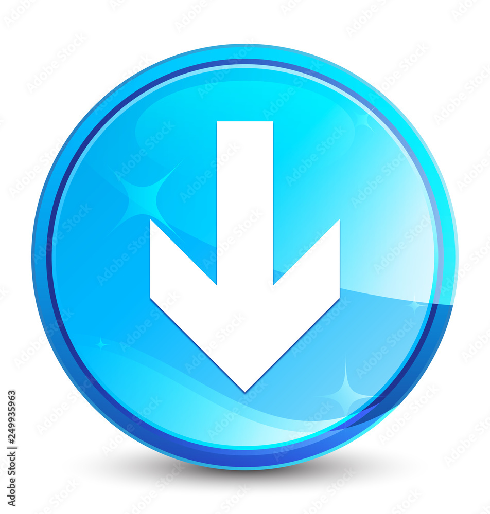 Download arrow icon splash natural blue round button Download arrow icon splash natural blue round button