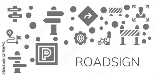 roadsign icon set