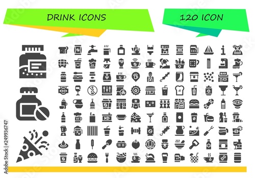 drink icon set