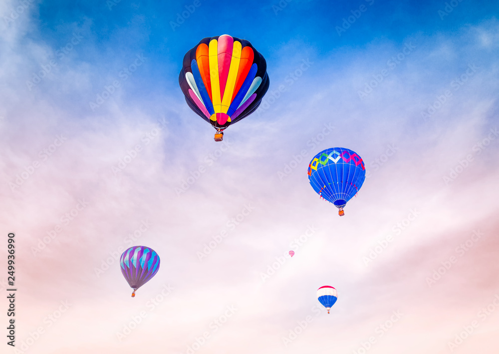Grouping of  Hot Air Balloons