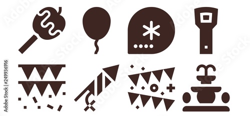 festive icon set