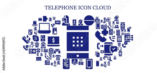 telephone icon set