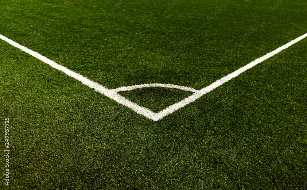 Fototapeta premium corner of soccer field