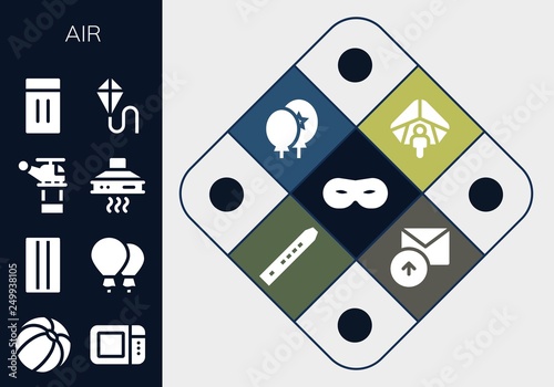 air icon set