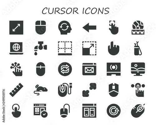 cursor icon set