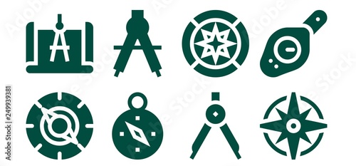 latitude icon set