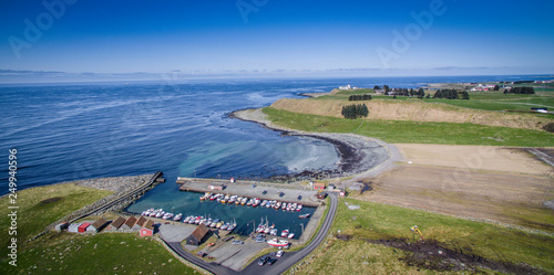 aerial view of obrestad  photo