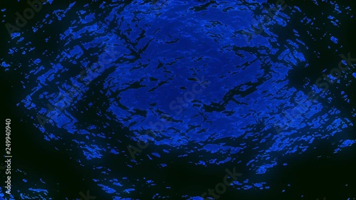 Deep Dark Blue Water Surface Waves Motion Background Loop 1