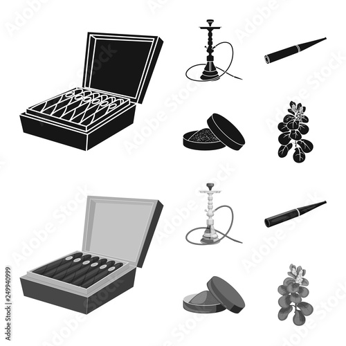 Vector design of refuse and stop symbol. Collection of refuse and habit stock symbol for web.