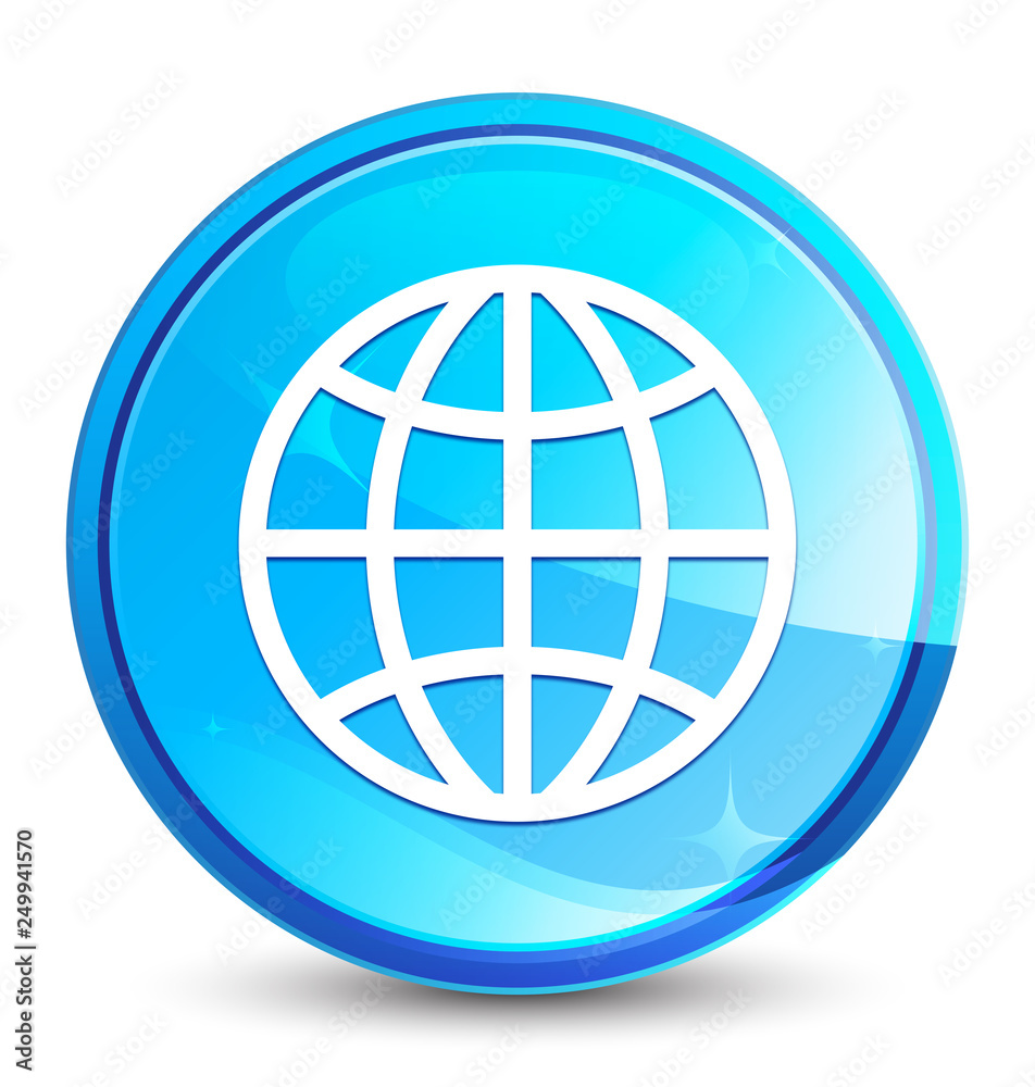 World icon splash natural blue round button World icon splash natural blue round button