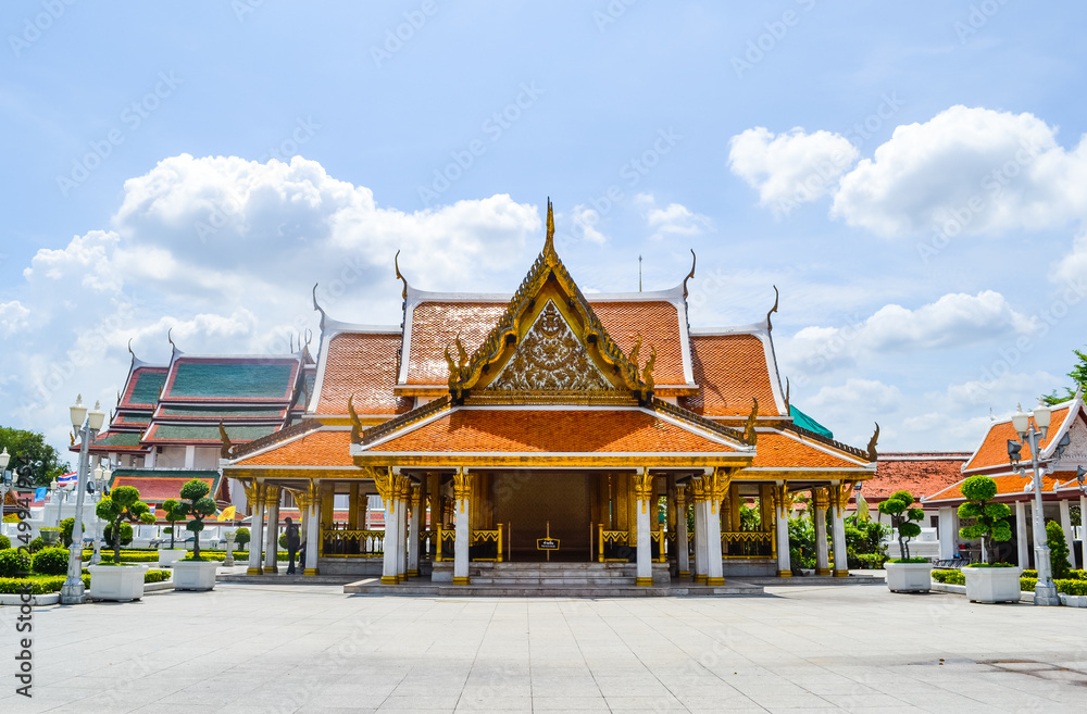 Naklejka premium Thailand Temple, architecture, Bangkok, garden, daylingt, art, travel, tourism, thai, south east Asia