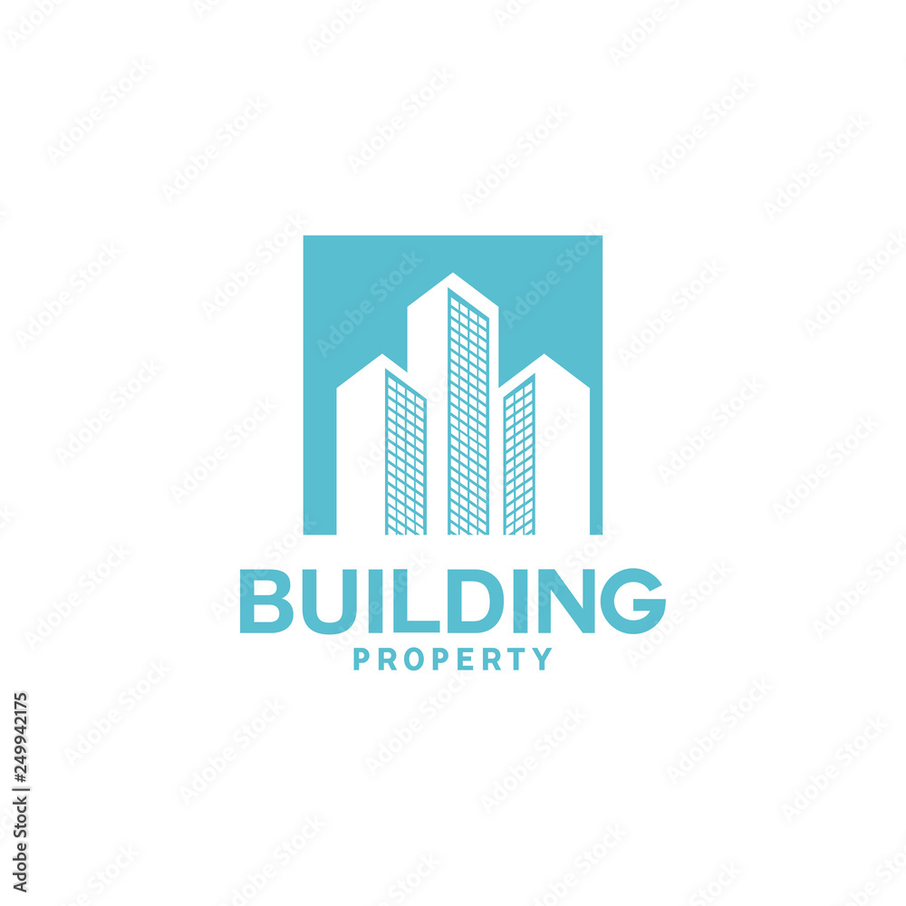 Modern Building Apartement Business Logo Vector Graphic Design