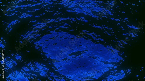 Deep Dark Blue Water Surface Waves Motion Background Loop 2