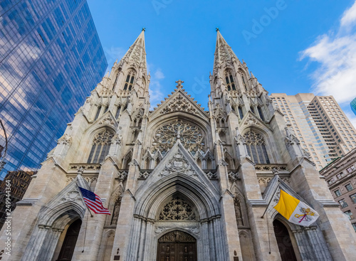 St. Patrick's Cathedral one of  main one of the main Manhattan Landmarks in New York City USA photo