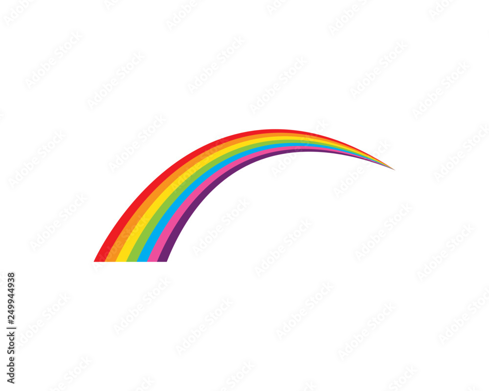 Rainbow logo vector Stock Vector | Adobe Stock